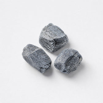 Macro of grey mineral fragments
