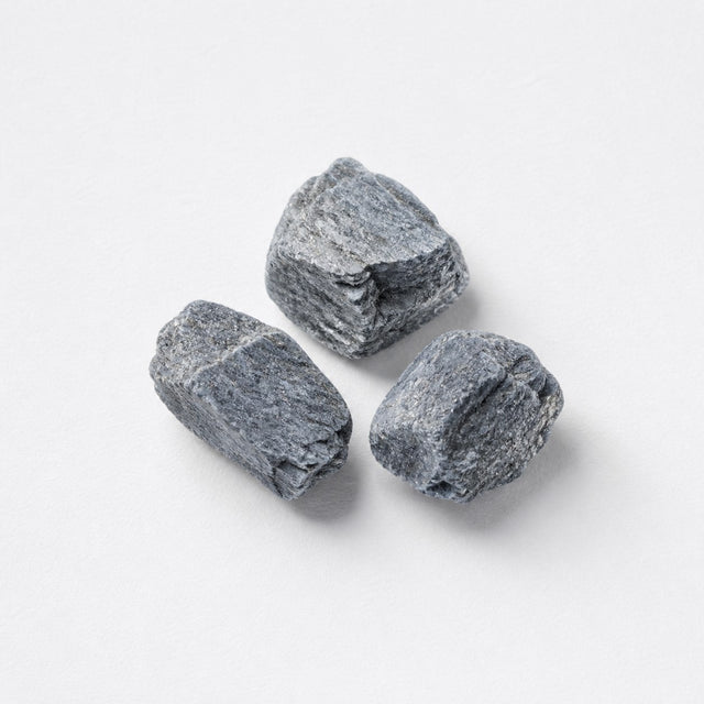 Macro of grey mineral fragments