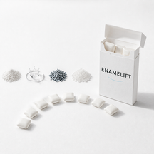 ENAMELIFT gum pieces beside the open pack
